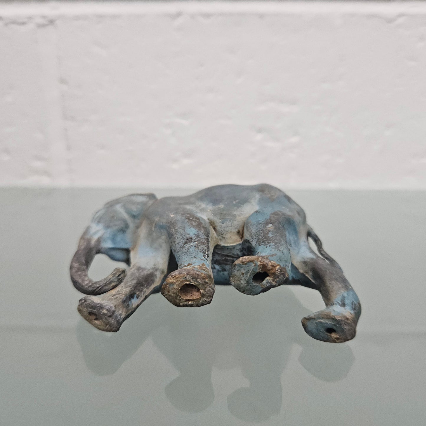 Vintage Bronze Verdigris Patina Elephant