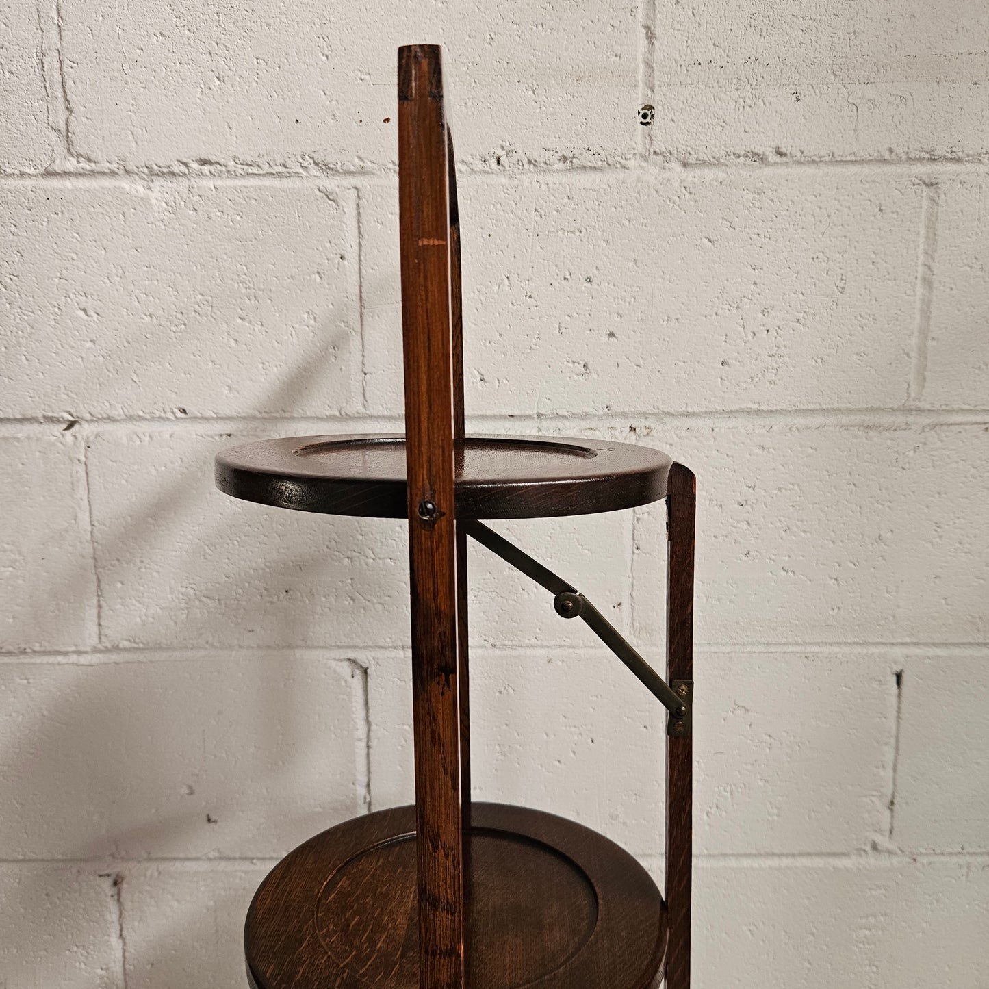 3 Tier Foldable Mahogany Cake Stand