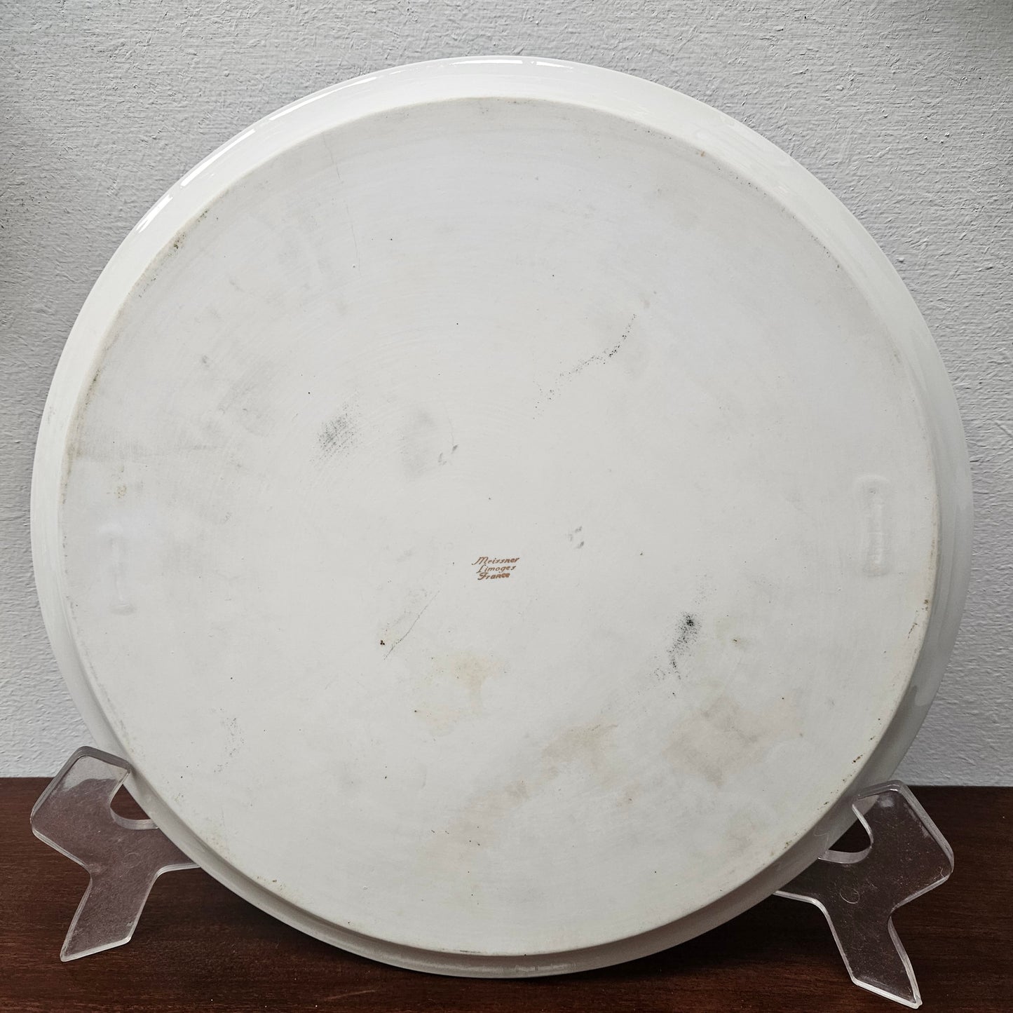Vintage Meissner Limoges Cake Plate & Knife Set