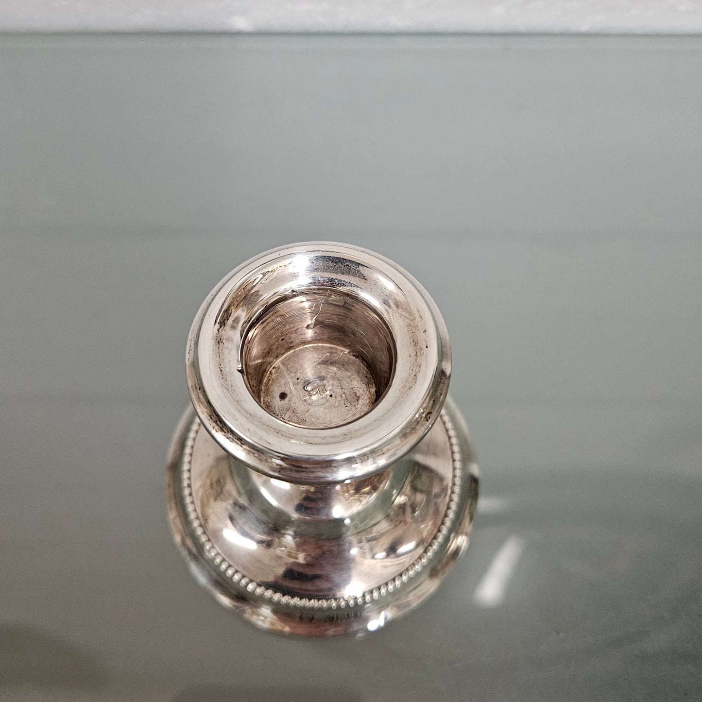Pair of Birmingham Sterling Silver Candle Holders