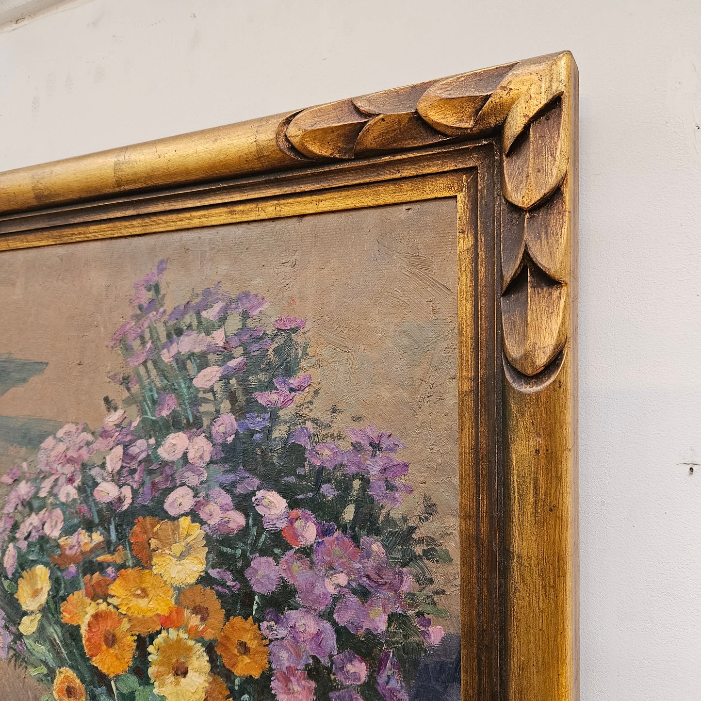 French Oil On Board Still Life Signed L Michaud