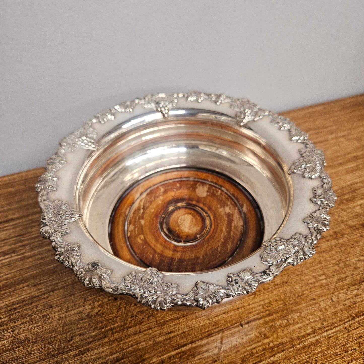 Old Sheffield Plate Wine Coaster