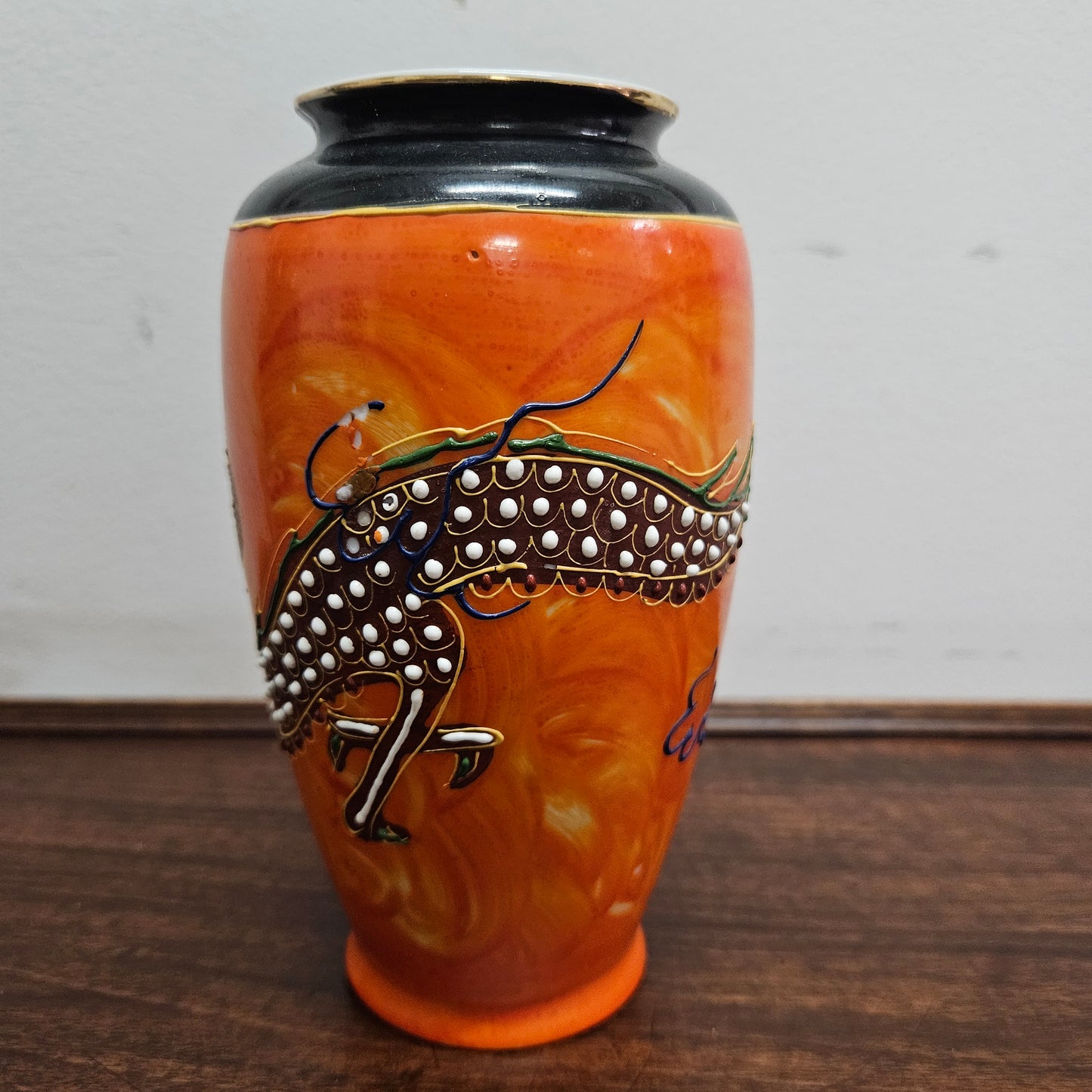 Vintage Satsuma Hand Painted Vase