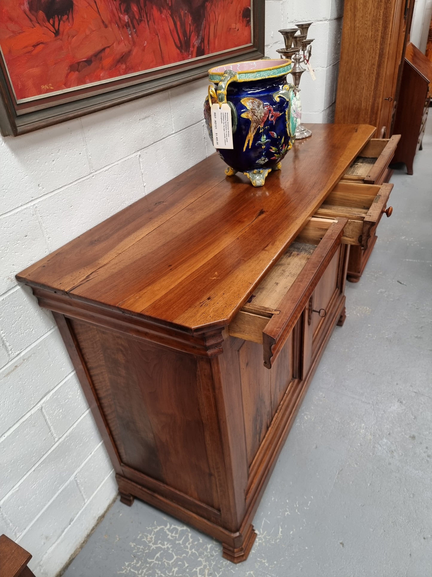 19th Century Louis Philippe Walnut Sideboard