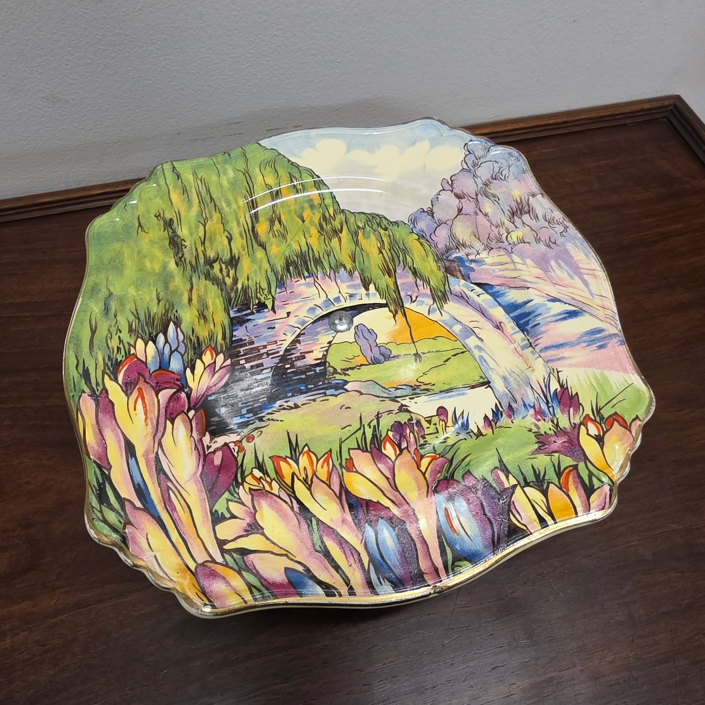 Royal Winton Comport/Cake Stand Hand Painted