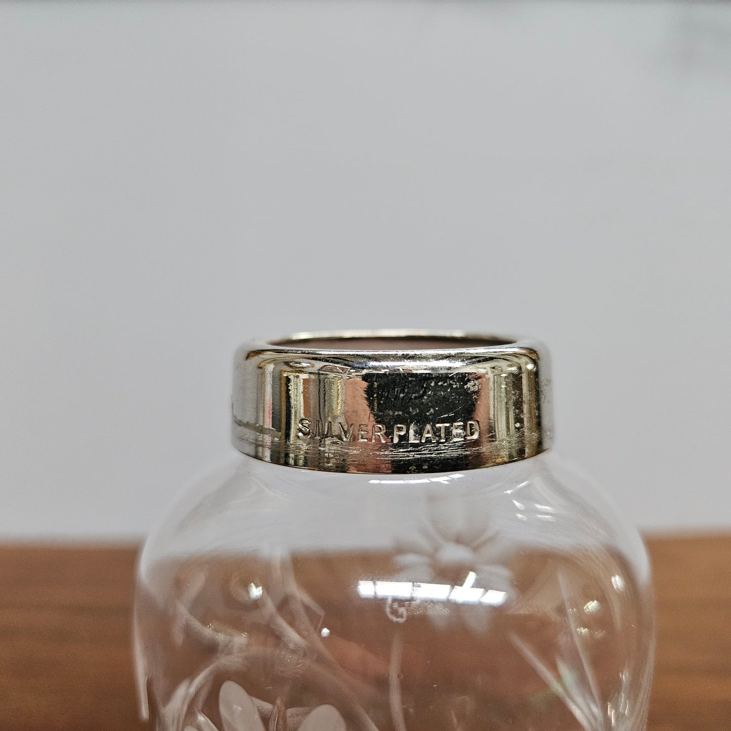 Vintage "Stuart" Cut Crystal & Silver Plated Sugar Shaker