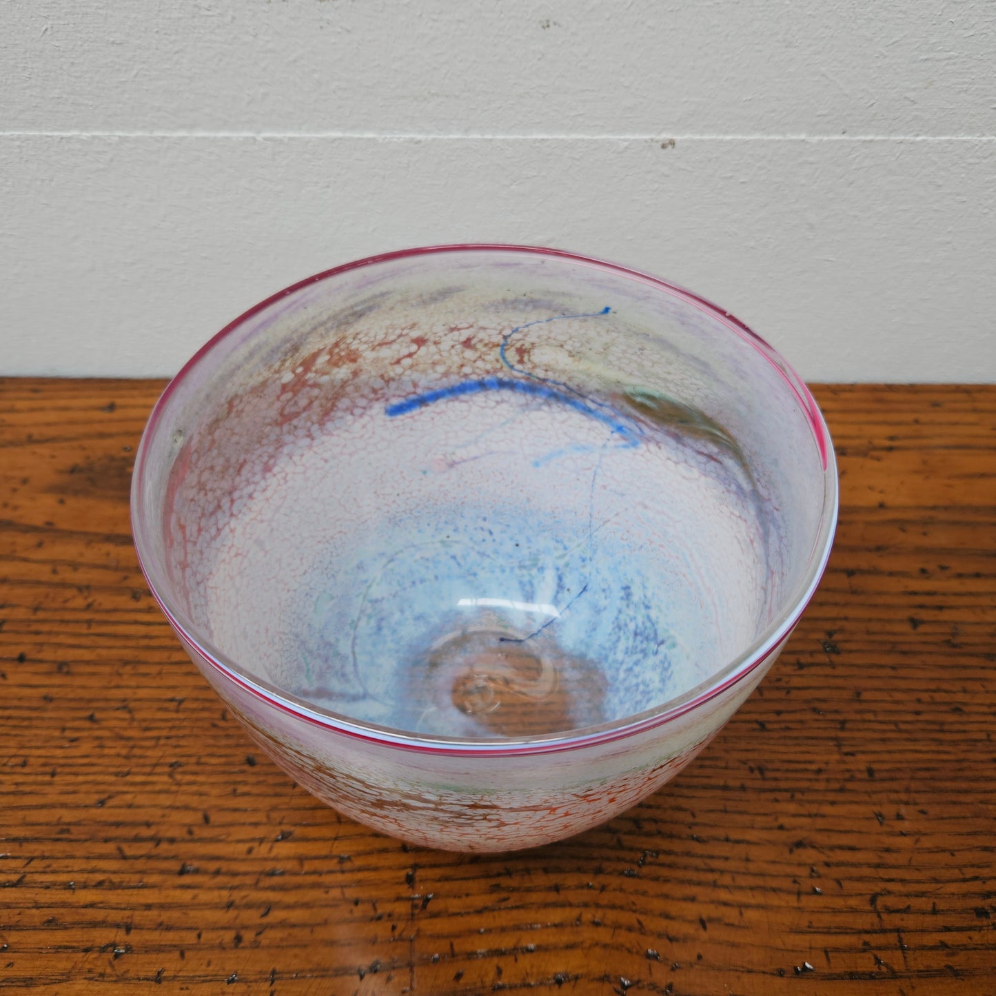 Keith Rowe Style Art Glass Vase