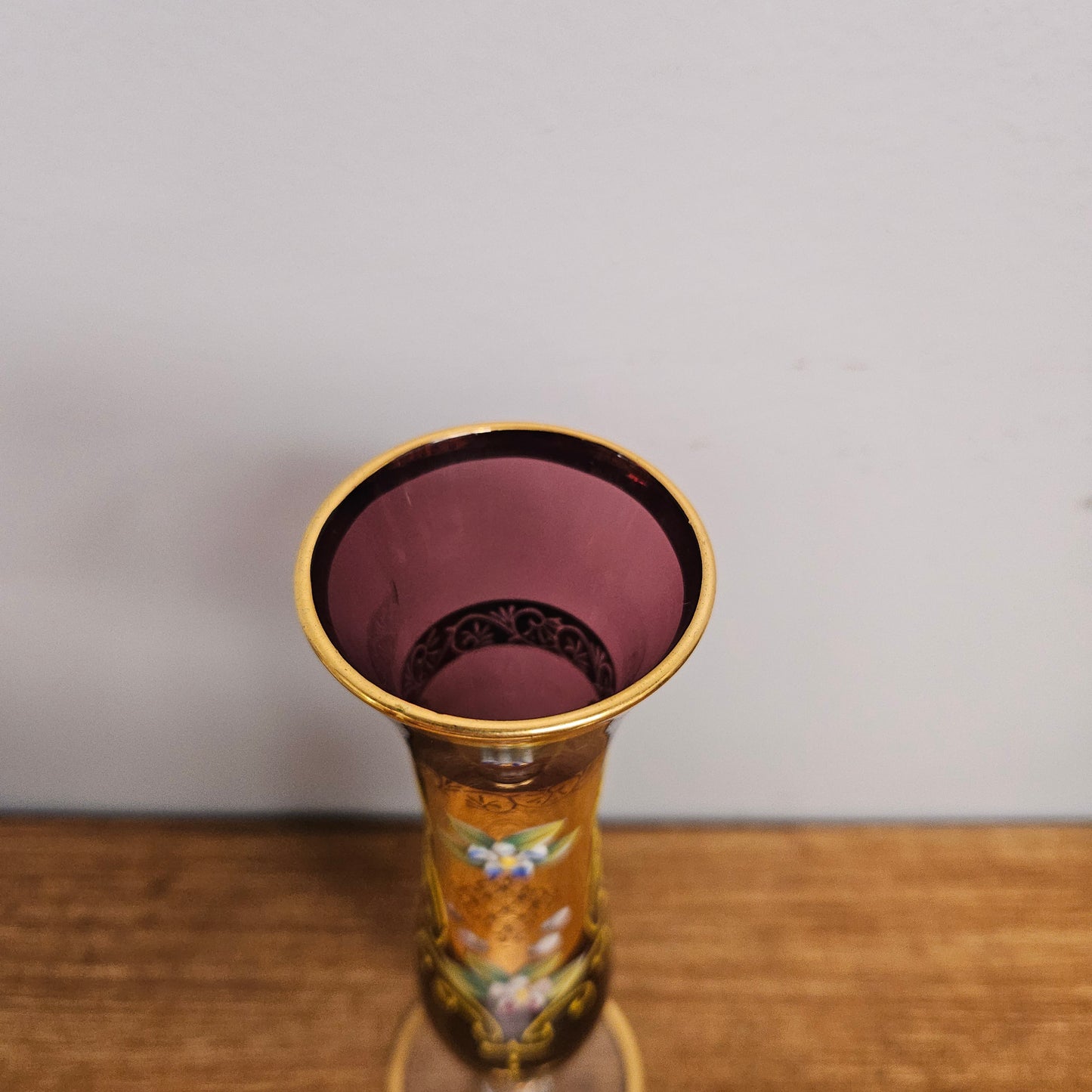 Amethyst Gilt & Enamel Vase