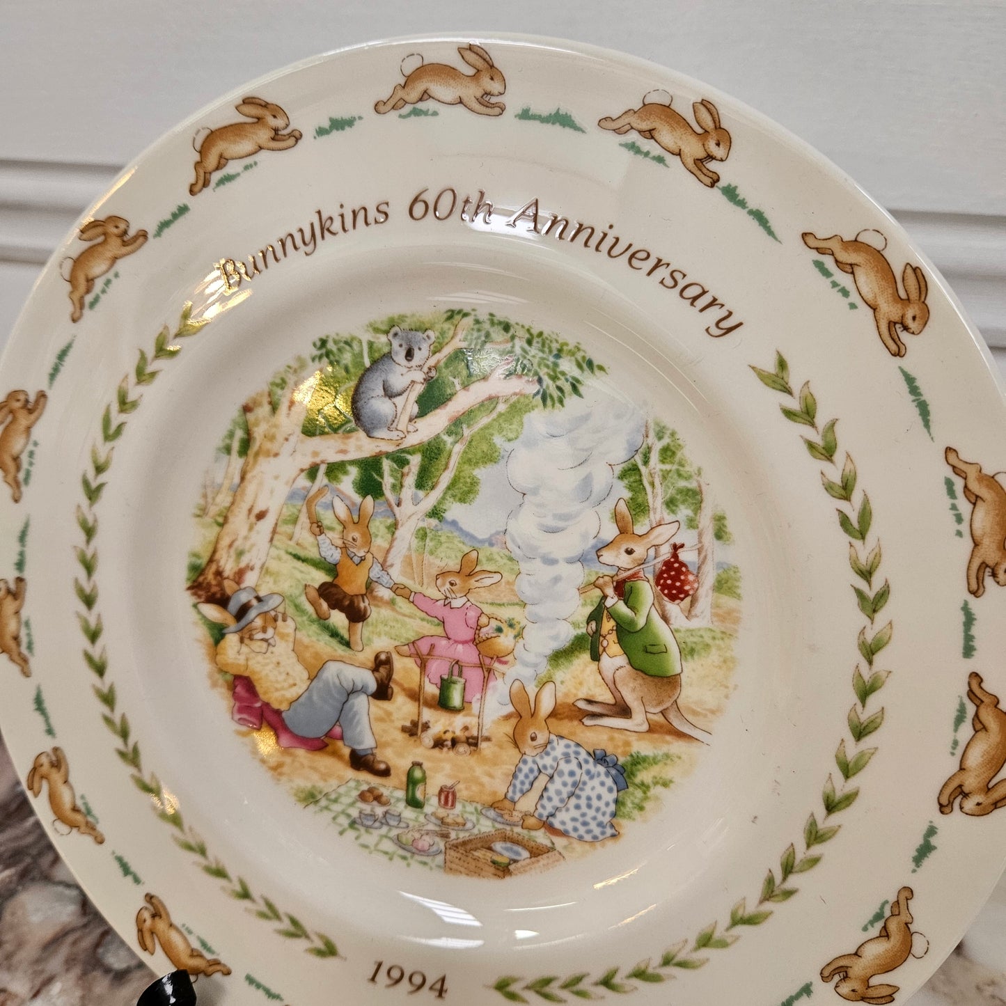 Royal Doulton Australian Bunnykins 60thAnniversary Plate