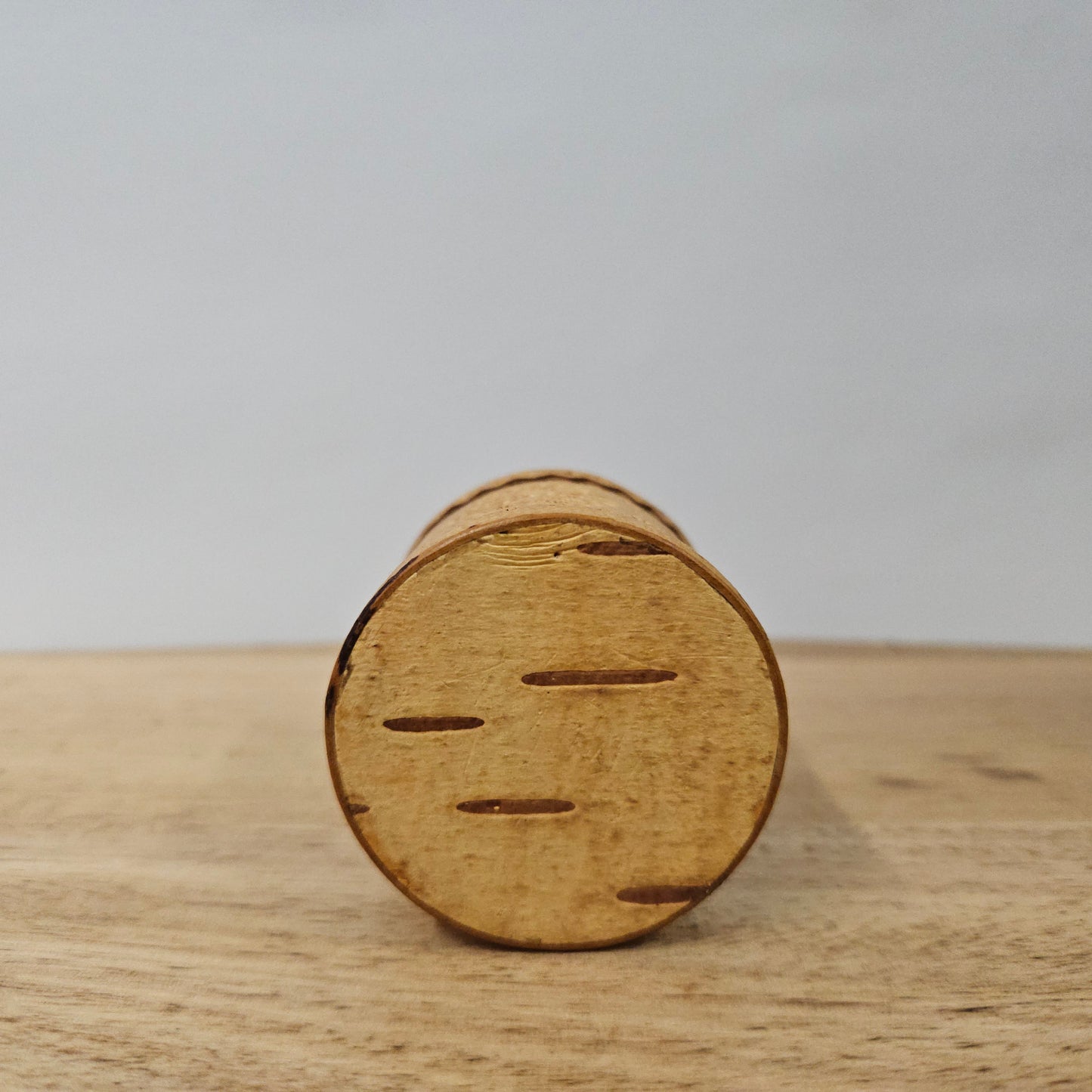 Small Cylindrical Engraved Trinket Box
