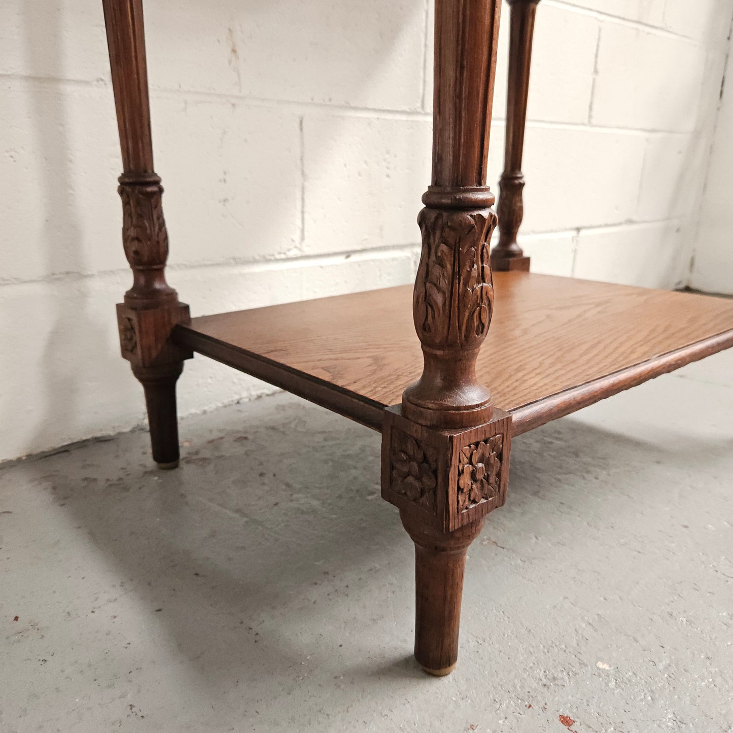 French Oak One Drawer Side Table