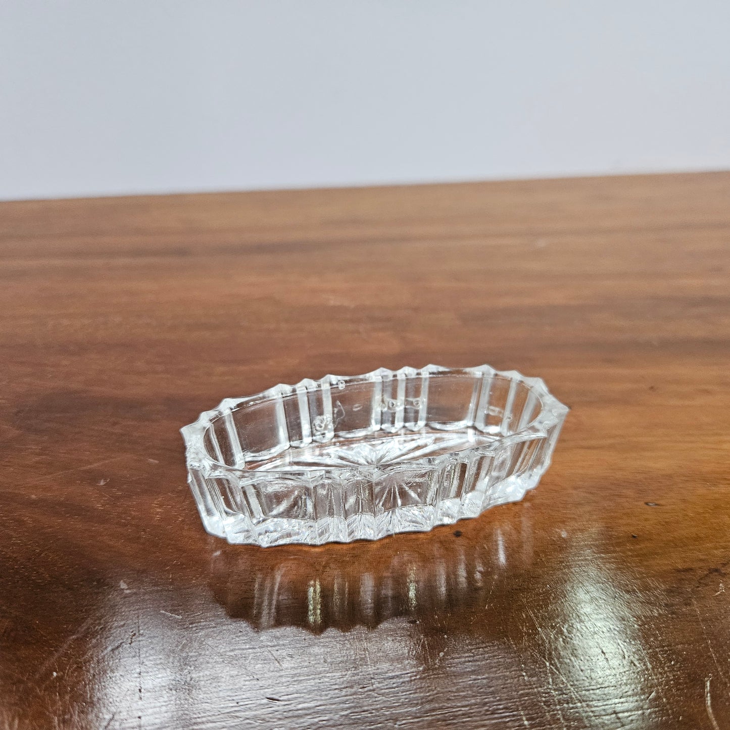Vintage Silver Plated & Cut Glass Serving Boat