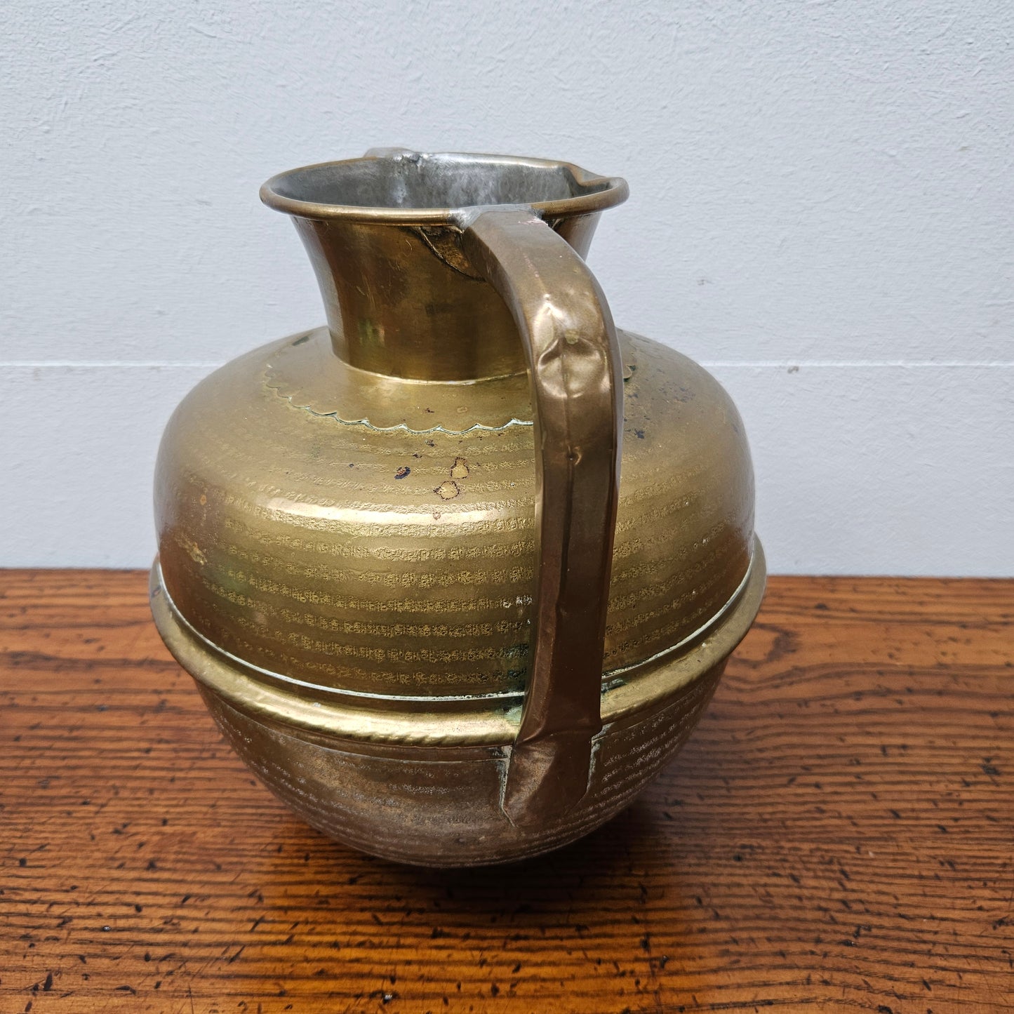 Antique Brass Handled Jardiniere