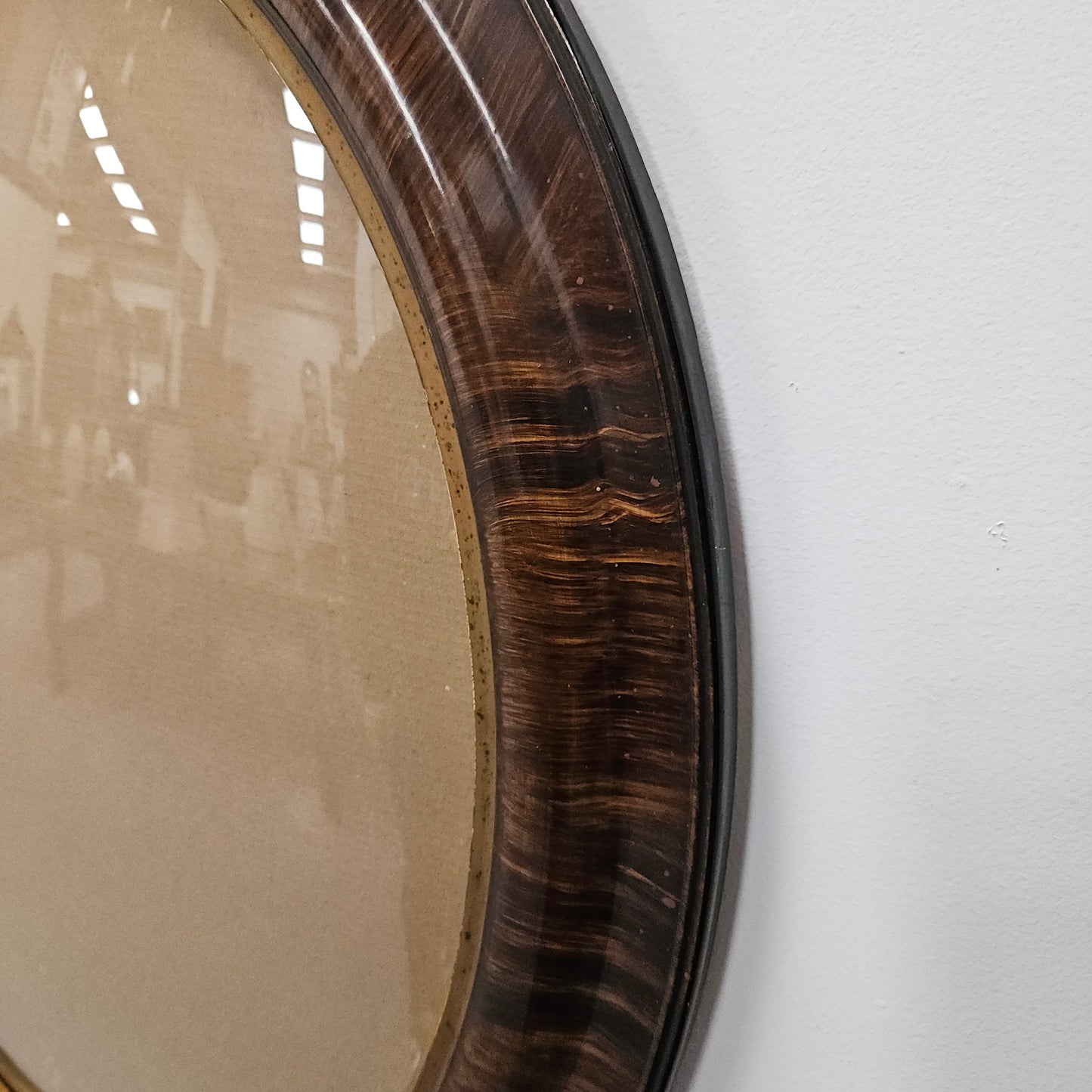 Art Deco Convex Glass Frame