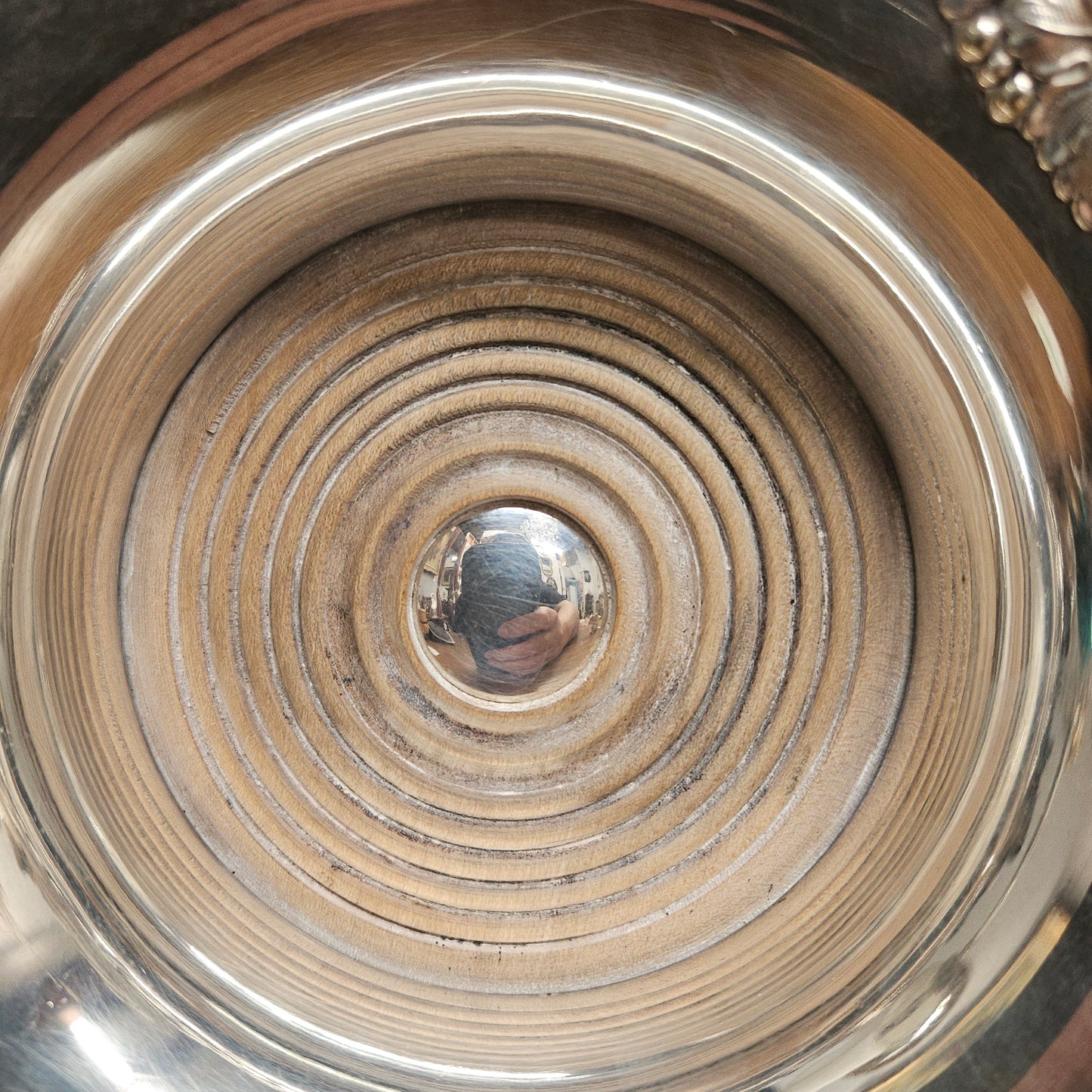 Large Old Sheffield Plate Wine Coaster