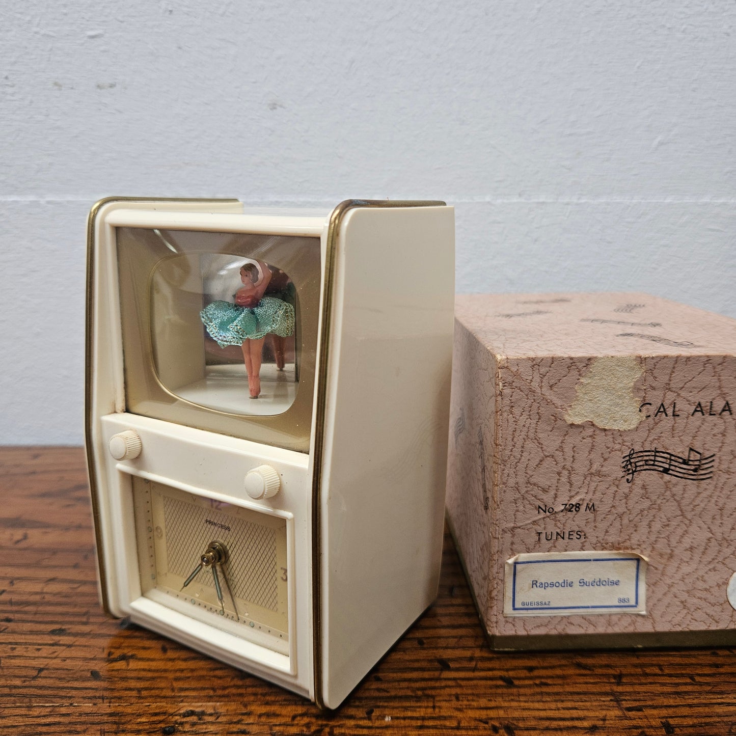 Rare Musical Dancing Ballerina Clock