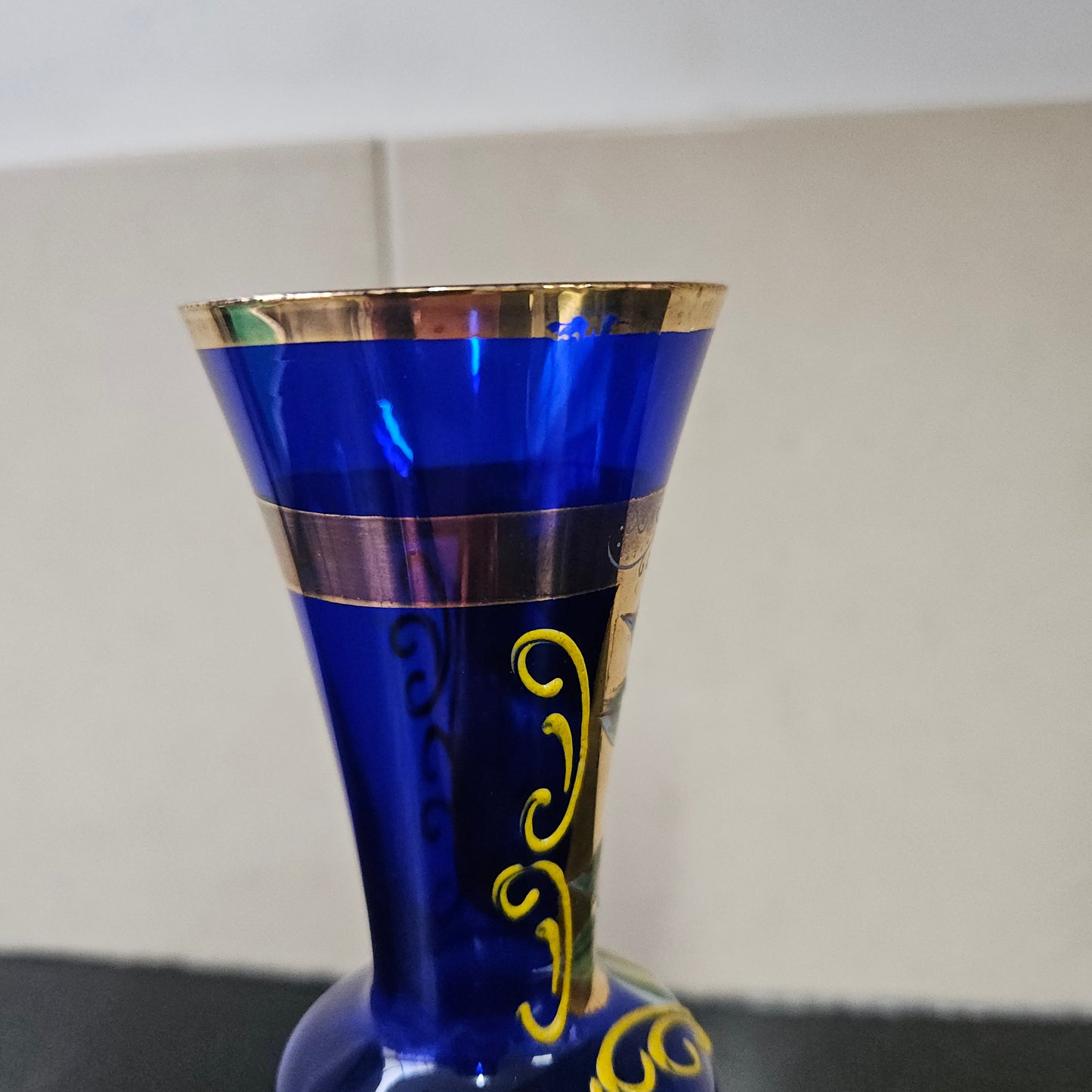 Cobalt Gilt & Enamel Vase