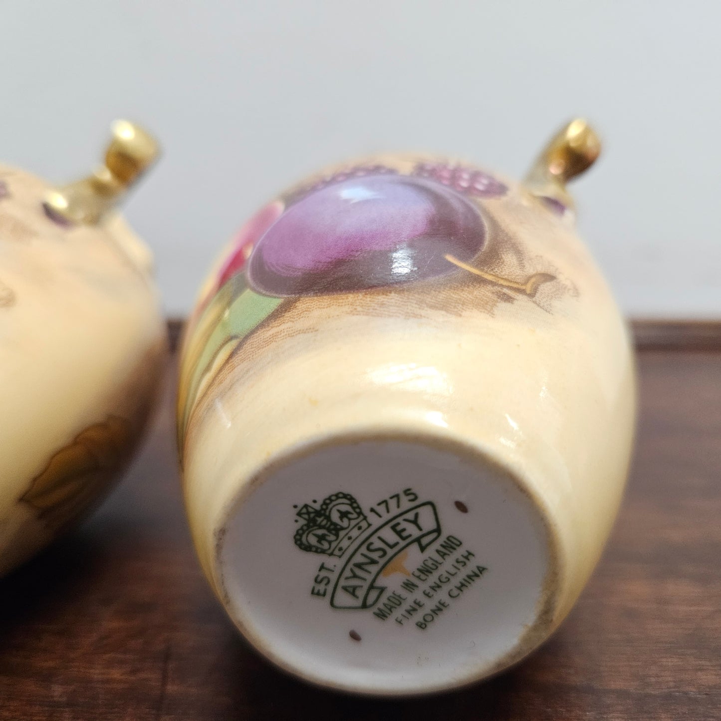 Pair of Aynsley Miniature Vases
