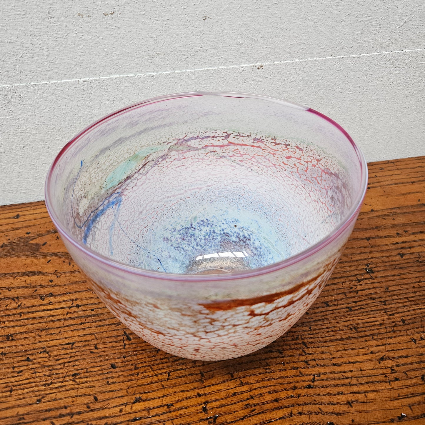 Keith Rowe Style Art Glass Vase