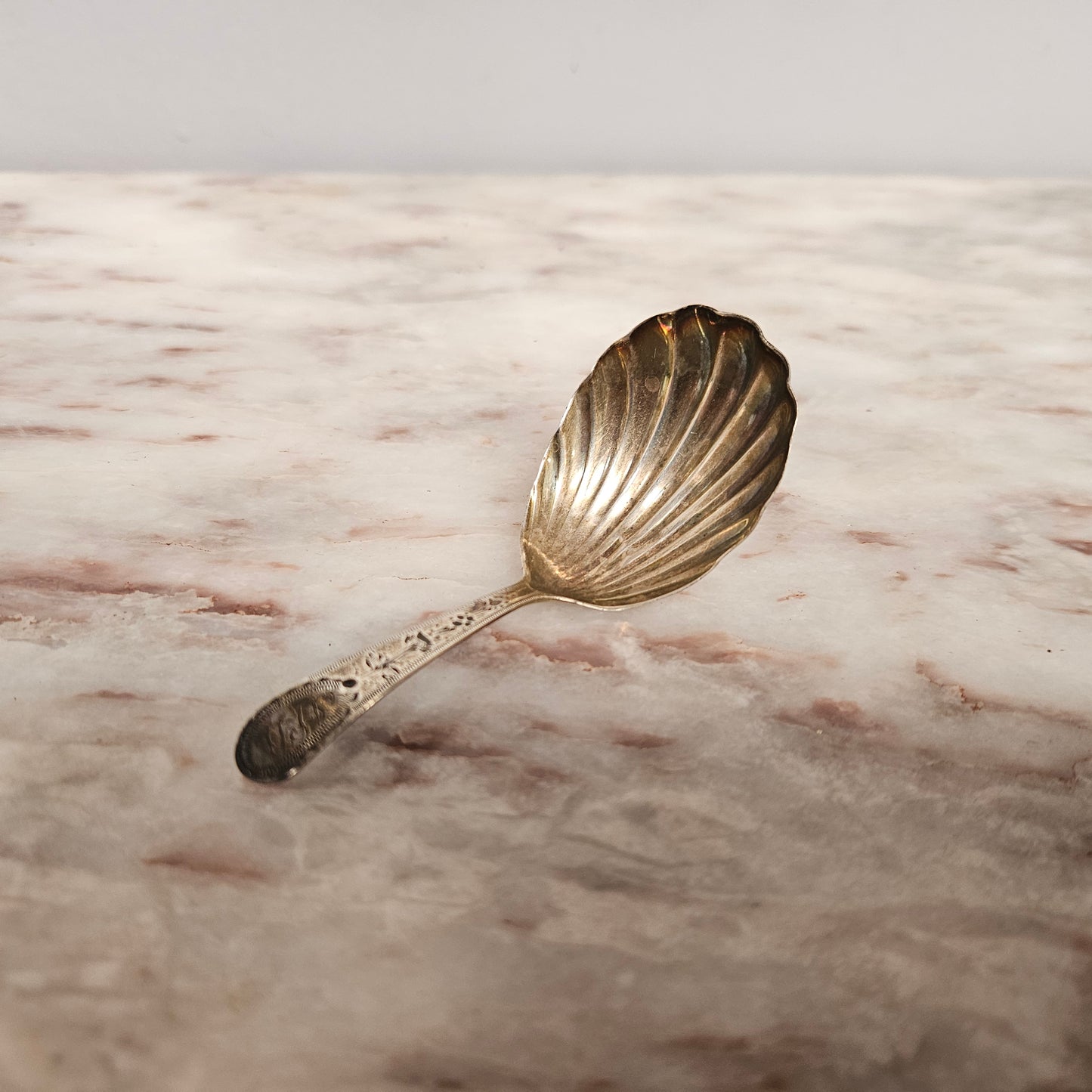 Georgian Tea Caddy Silver Spoon Circa: 1793