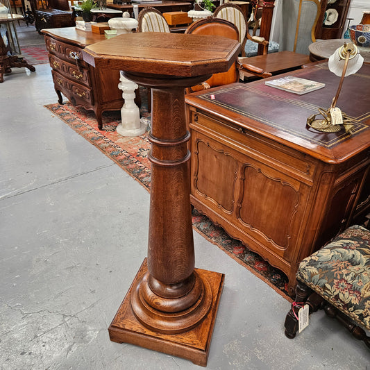 Grand French Oak Pedestal