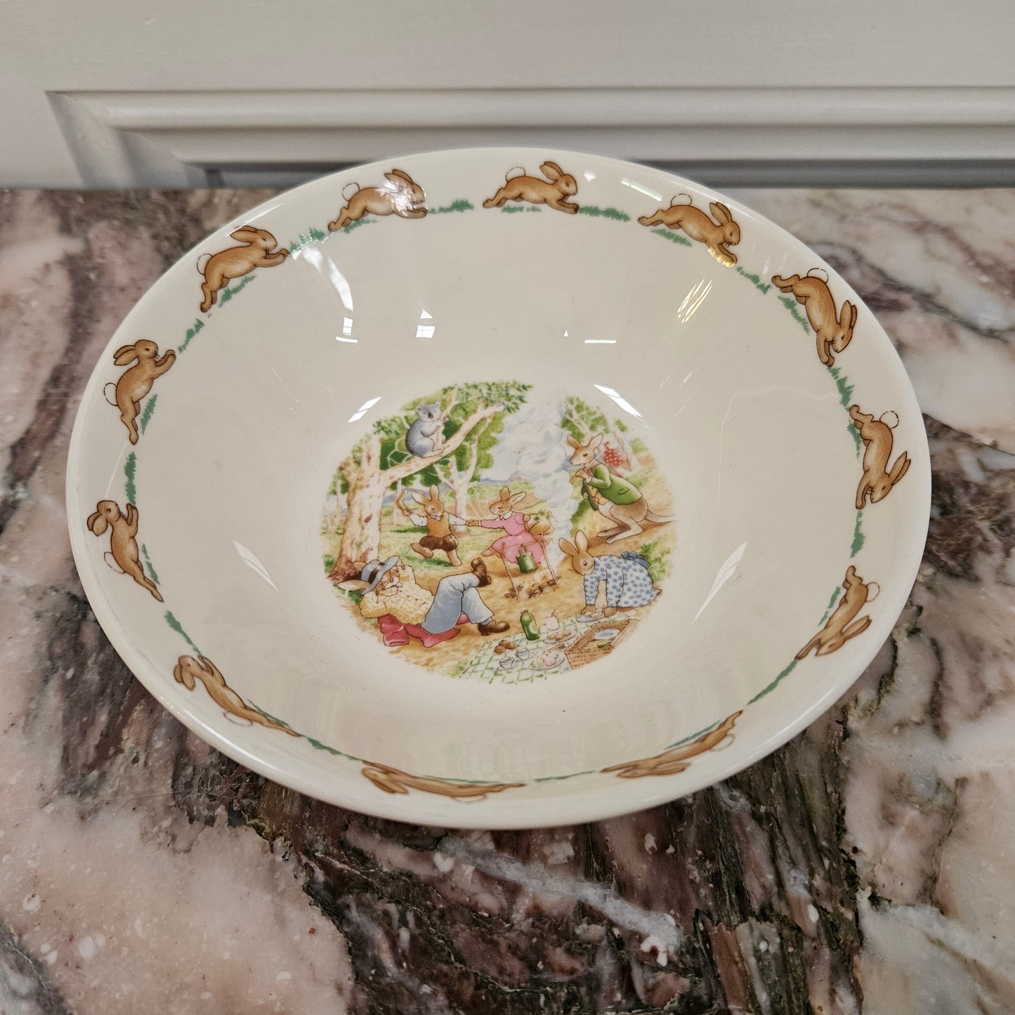 Vintage Royal Doulton Australian Bush Picnic Cereal Bowl.