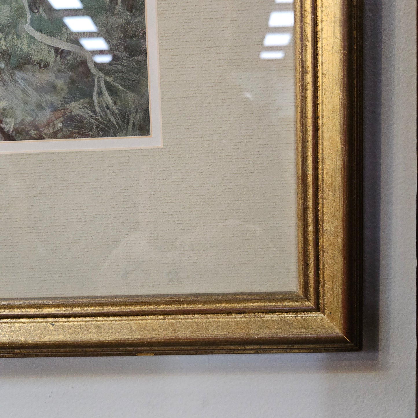 Water Colour of Country Scene Framed