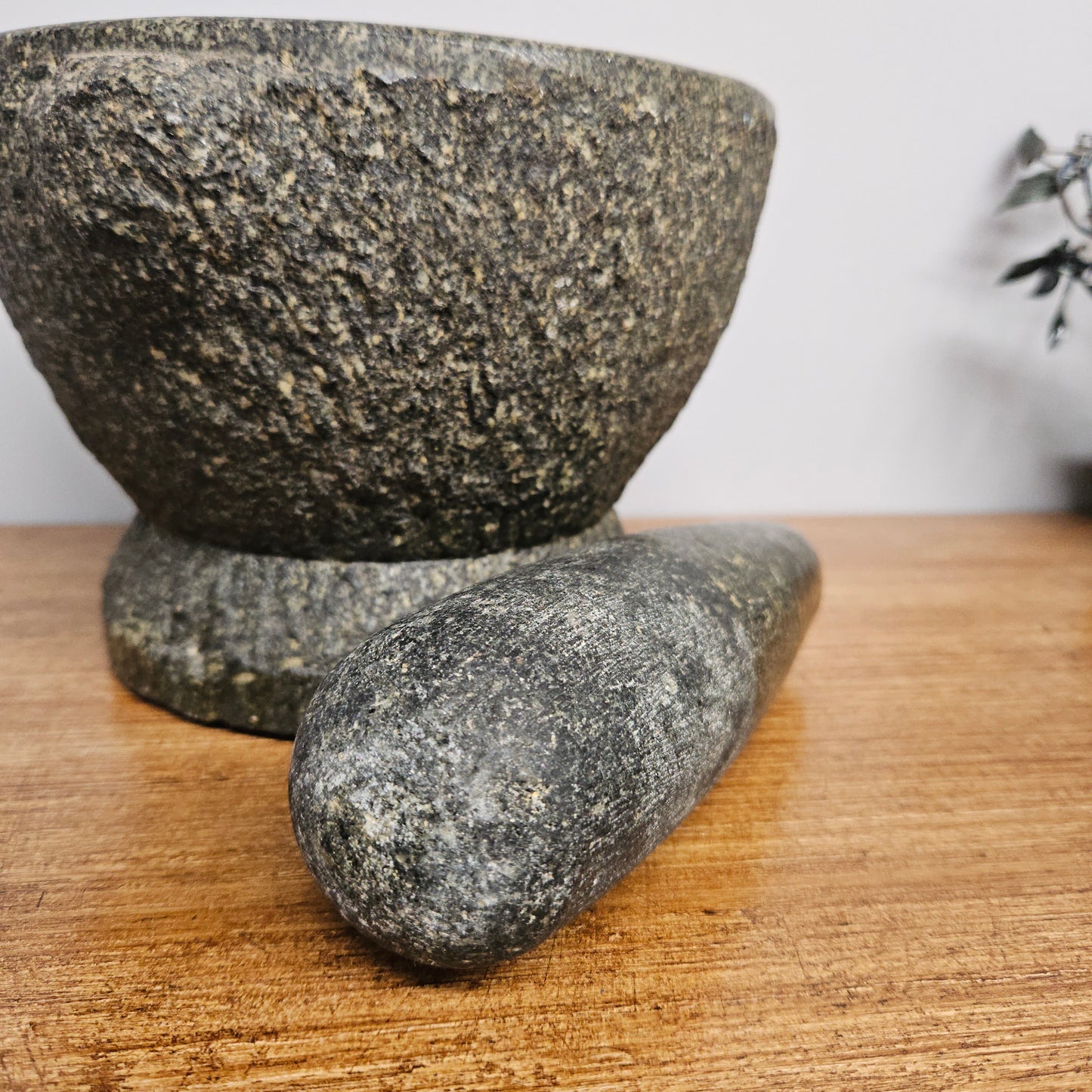 Vintage Granite Mortar & Pestle