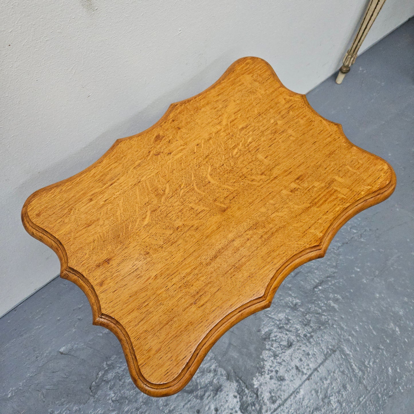 French Provincial Small Oak Side Table