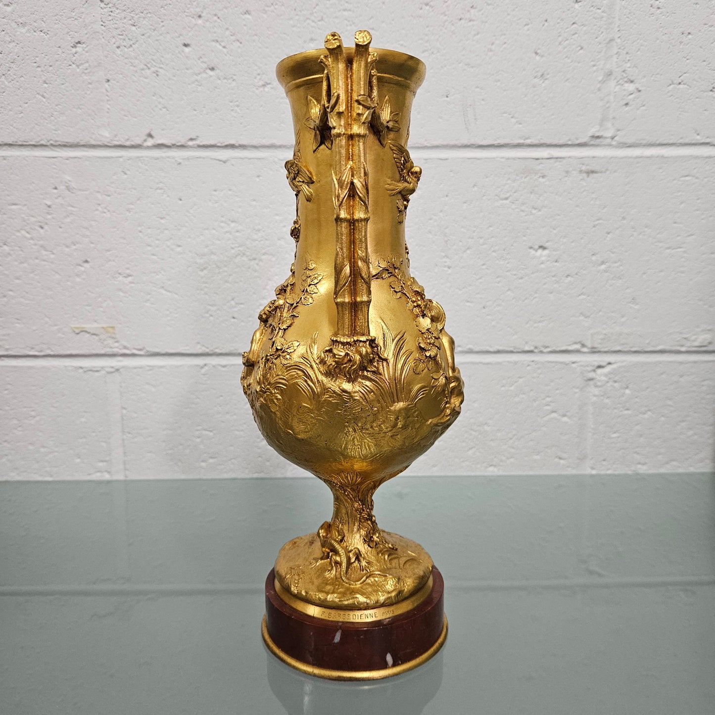 Finely Detailed 19th Century Gilt Bronze Vase