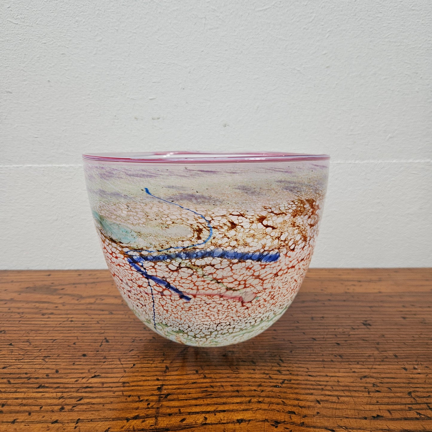 Keith Rowe Style Art Glass Vase