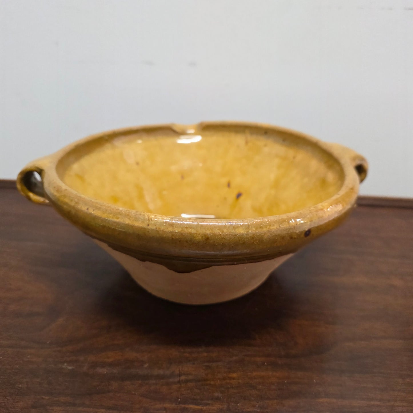 Vintage Glazed Terracotta Bowl