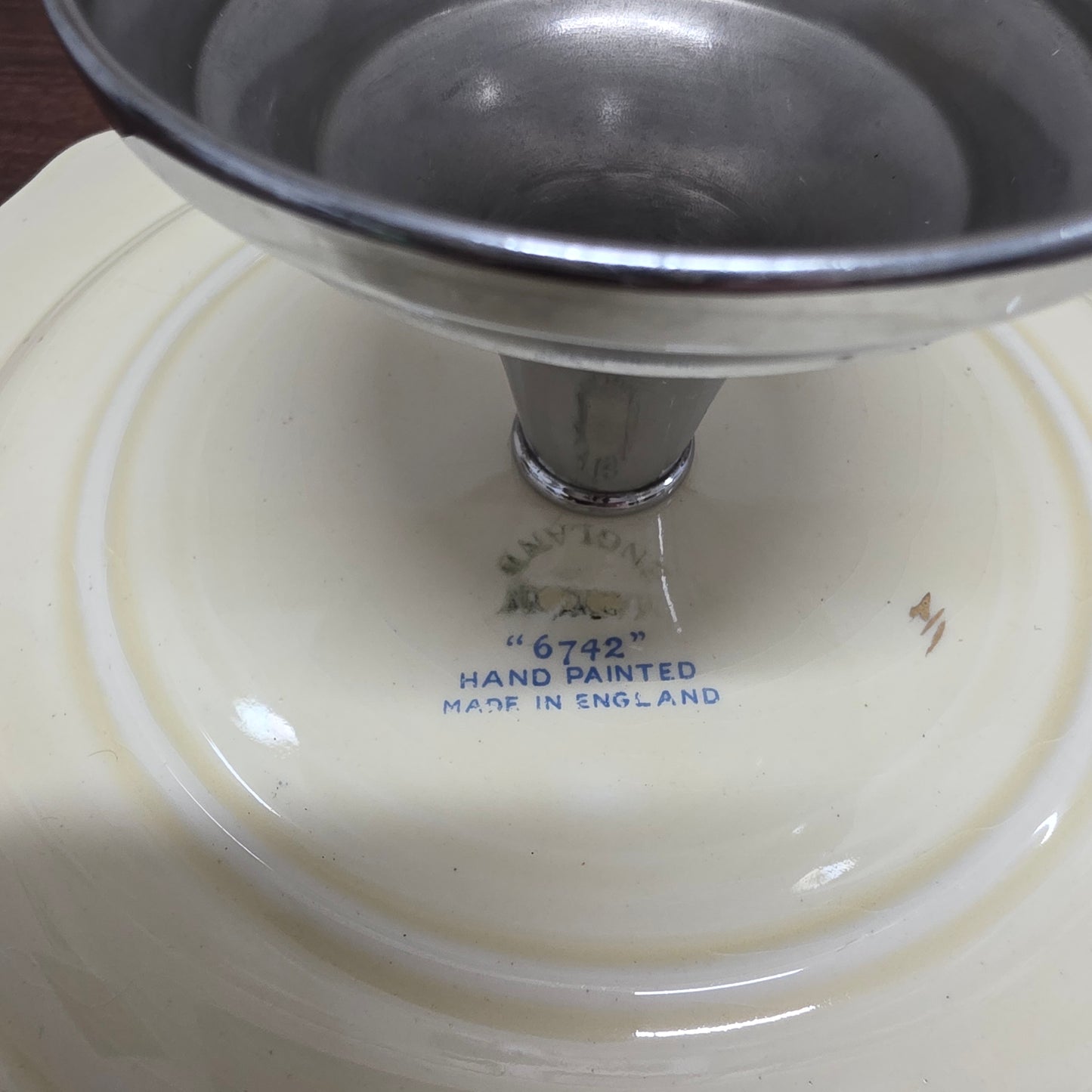Royal Winton Comport/Cake Stand Hand Painted