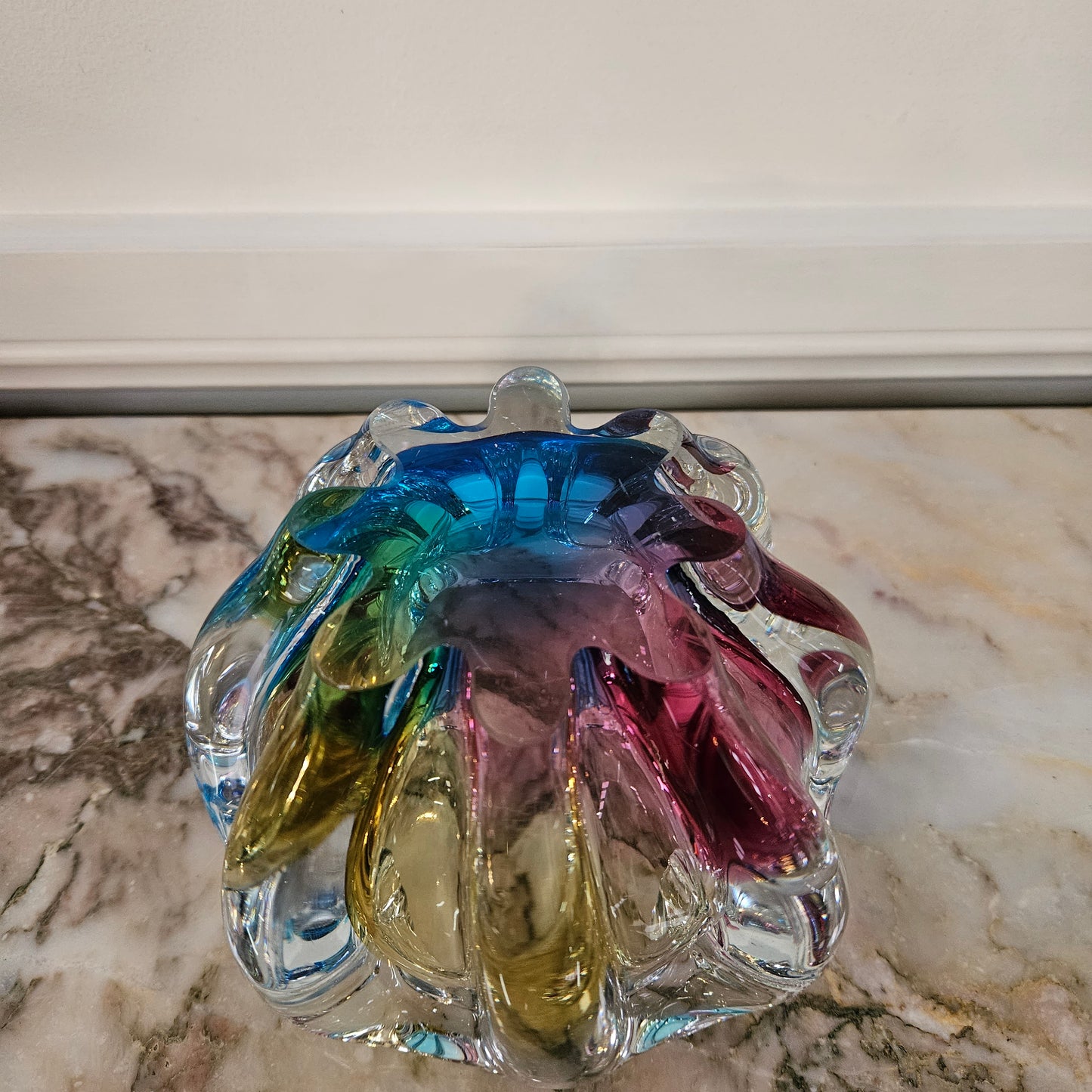 Murano Glass Tri Colour Bowl