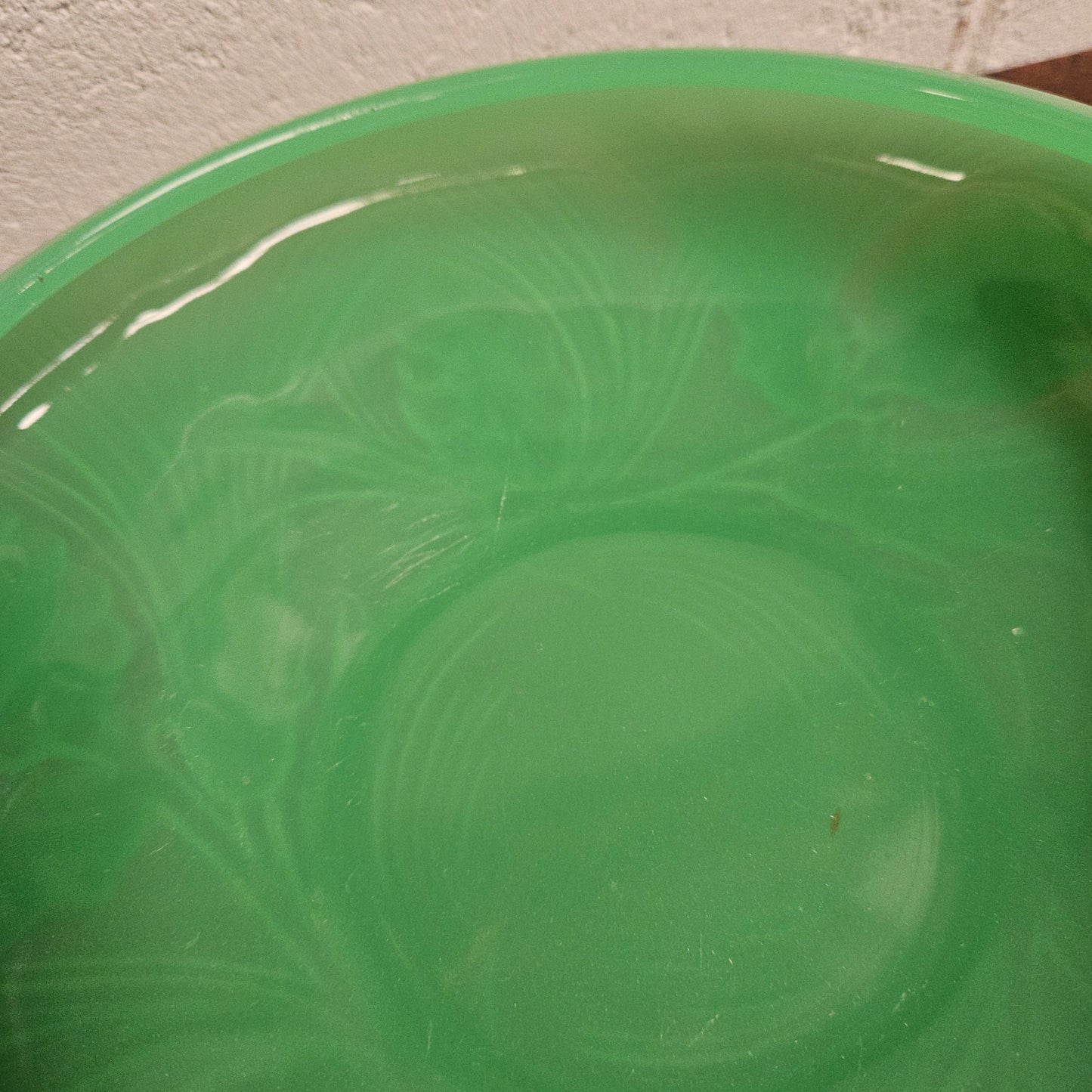 Green Pressed Glass Bowl by James A. Jobling & Co.