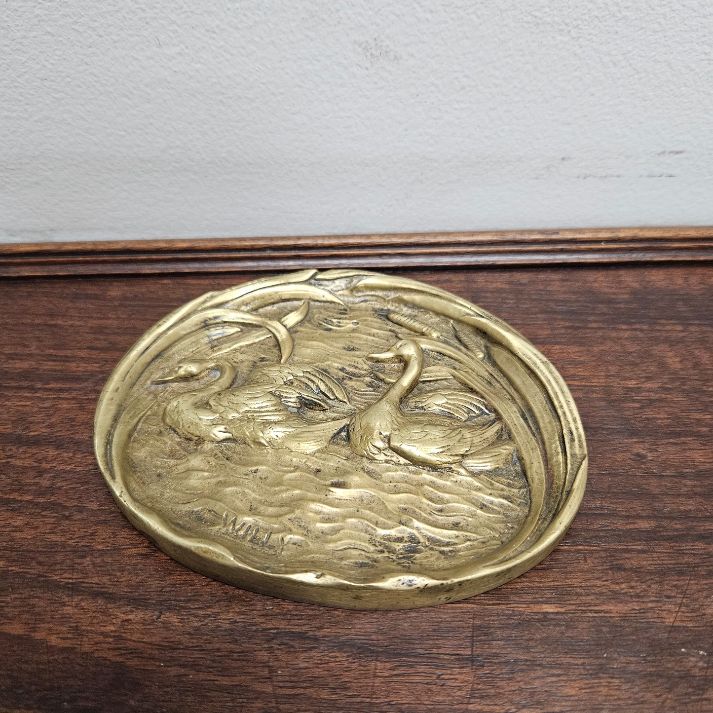 Art Nouveau Bronze Trinket Dish