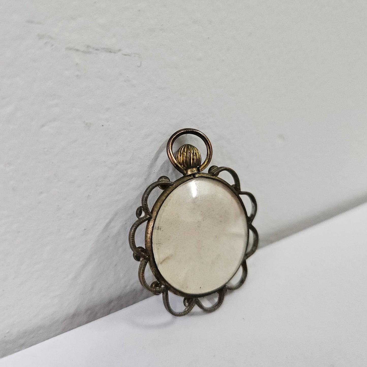 Antique Turquoise & Seed Pearl Pendant/Locket