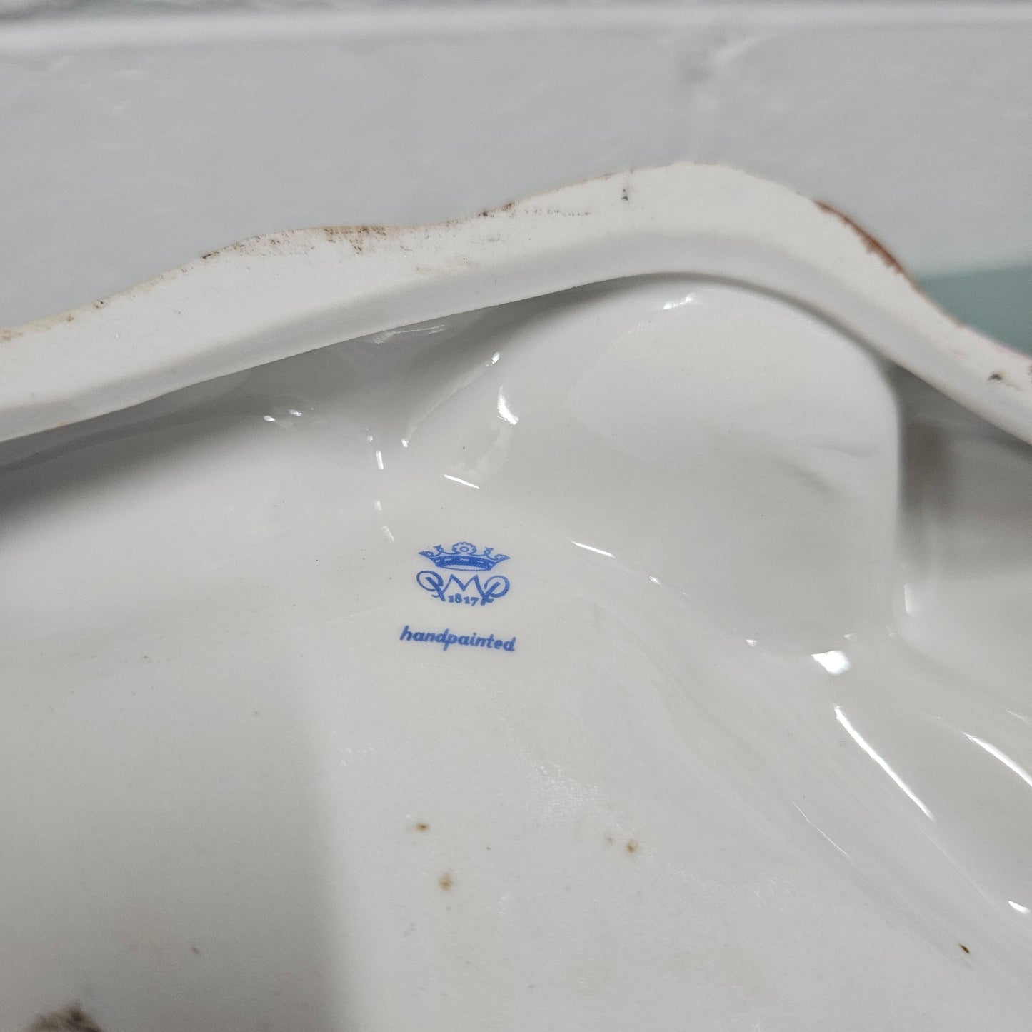 Hand Painted PMP Dresden Art Nouveau Maiden & Water Ewer