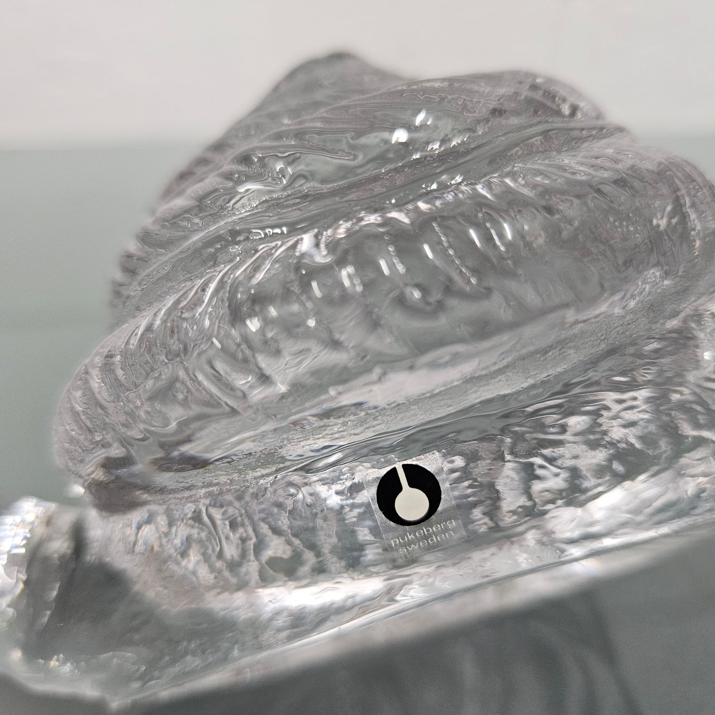 Large Pukeberg  Glass Snail Sculpture