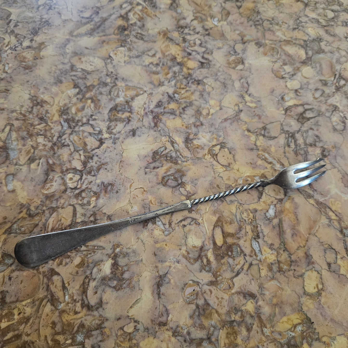 Vintage Silver Plated Pickle Fork