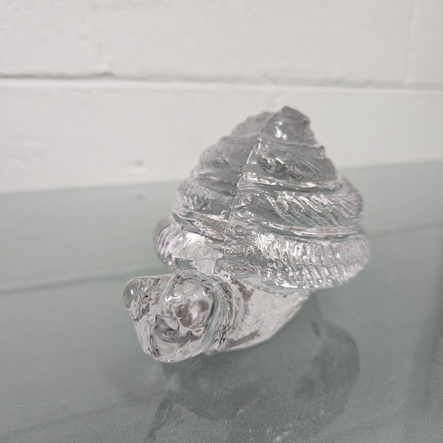 Large Pukeberg  Glass Snail Sculpture