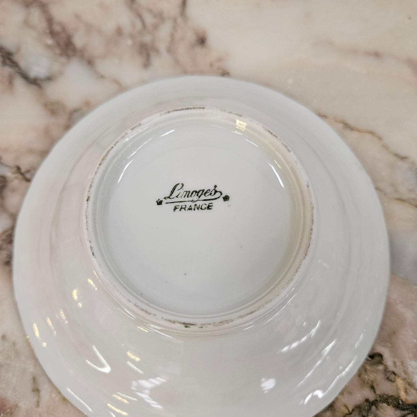 French Limoges Pink Bowl