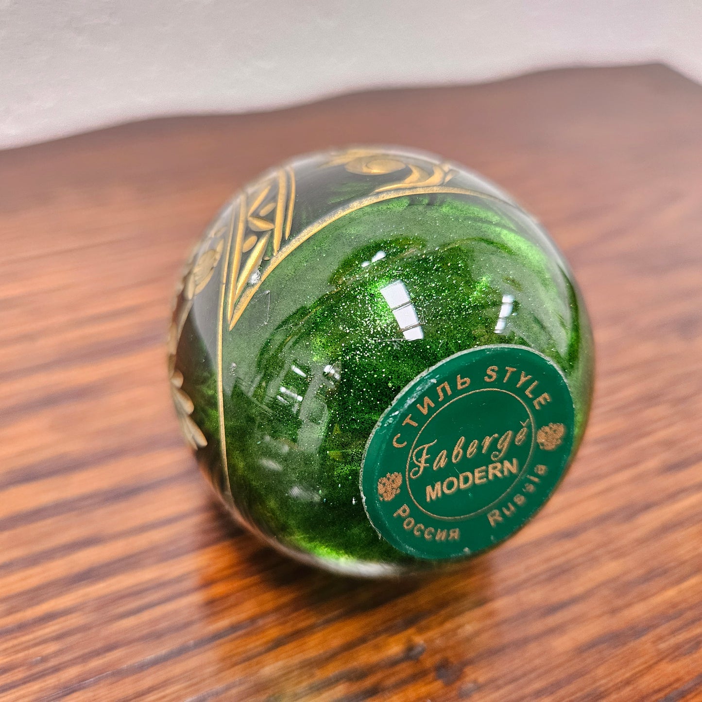 Vintage Faberge Imperial Glass Egg