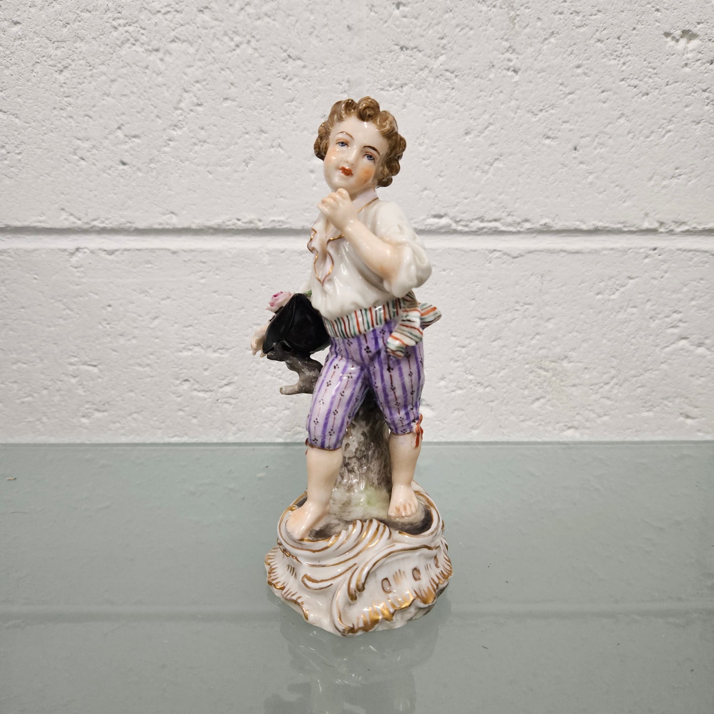 Frankenthal Hard Paste Boy Figurine