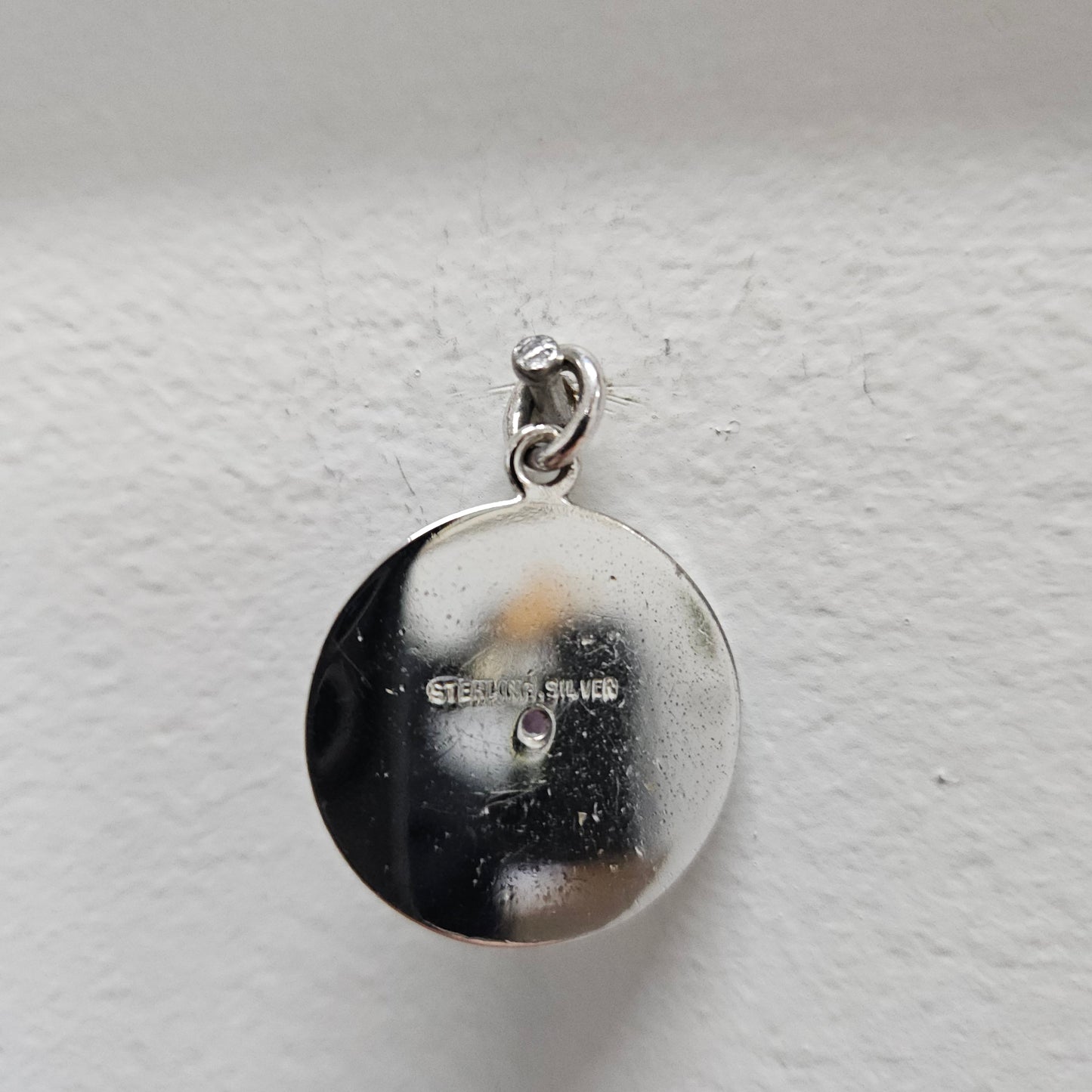 Sterling Silver And Amethyst Pendant