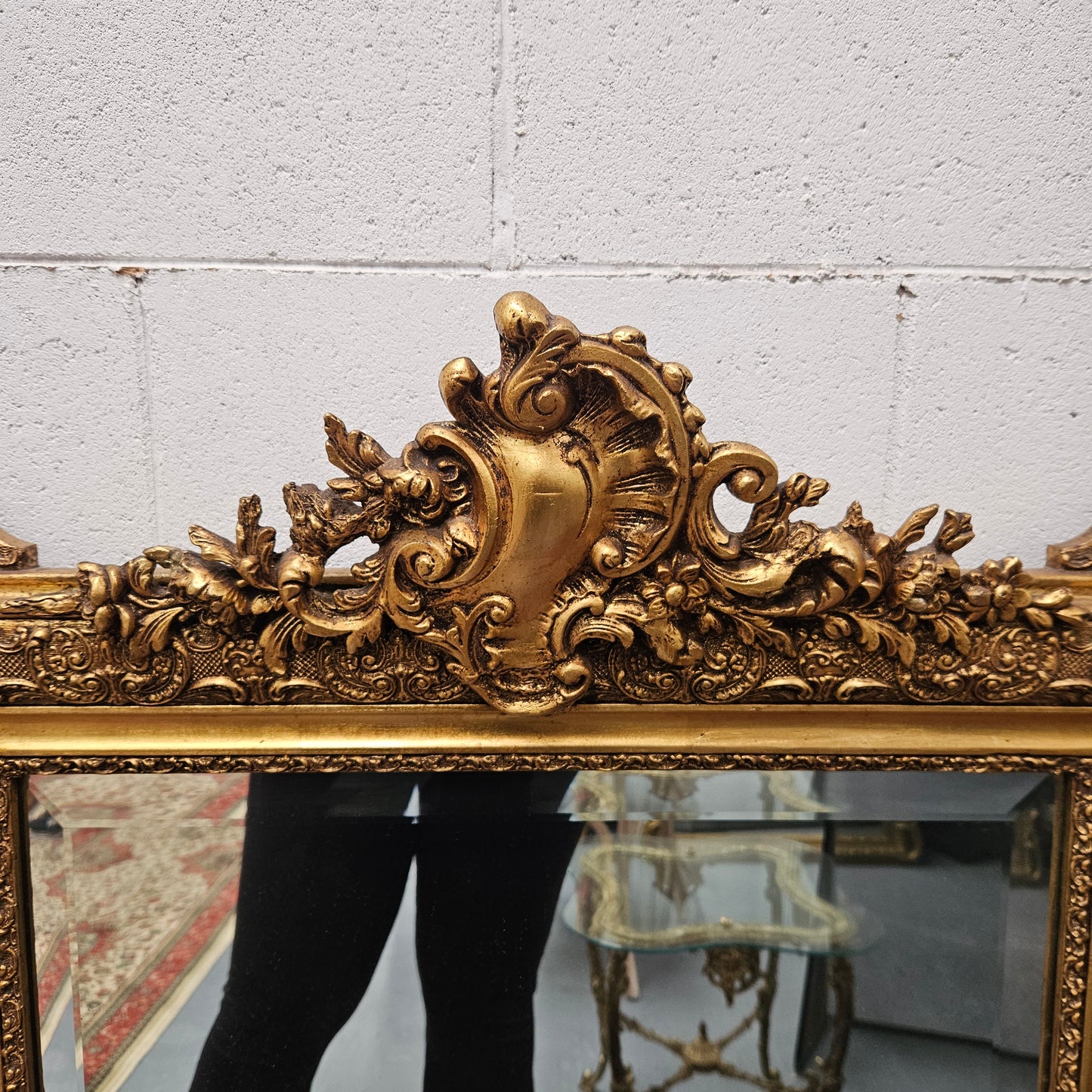 Stunning 19th Century French Gilt Mantle Mirror
