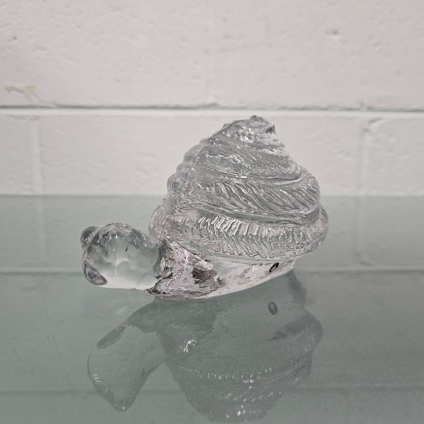 Large Pukeberg  Glass Snail Sculpture