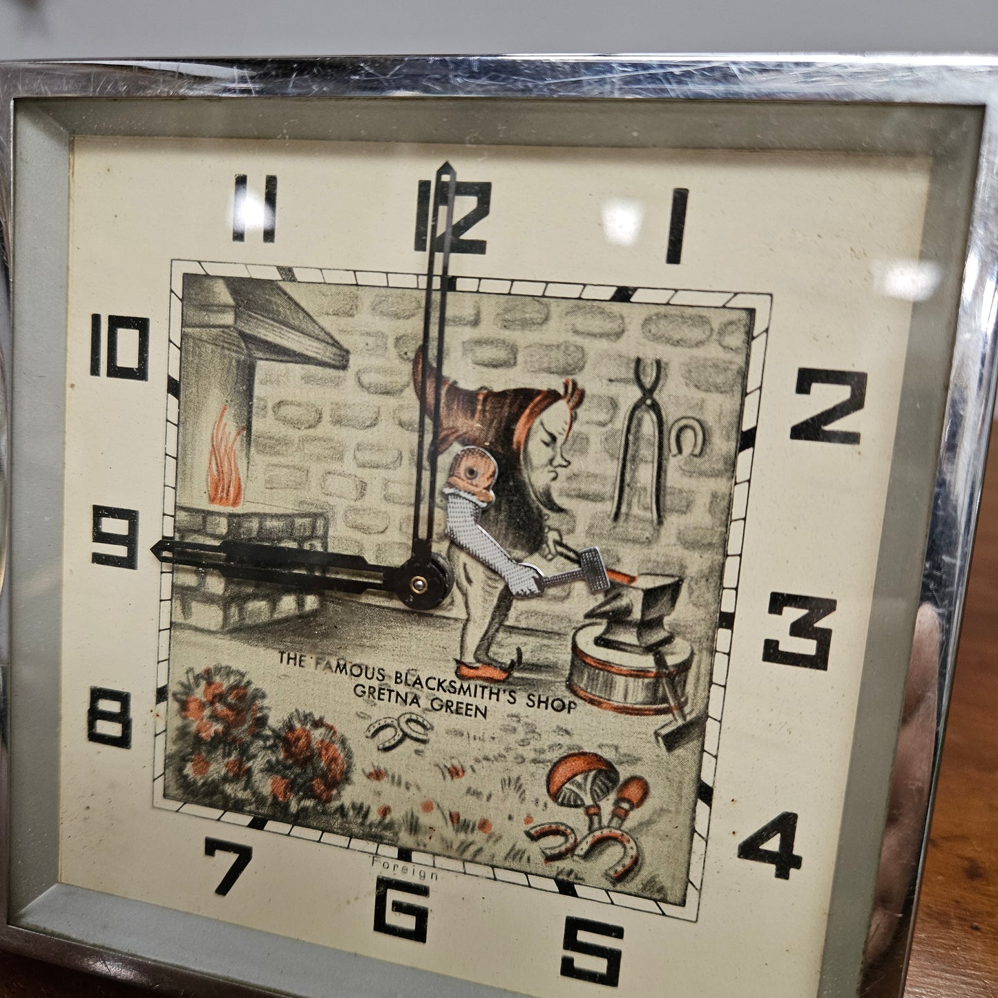 Vintage Gnome Novelty Desk Clock