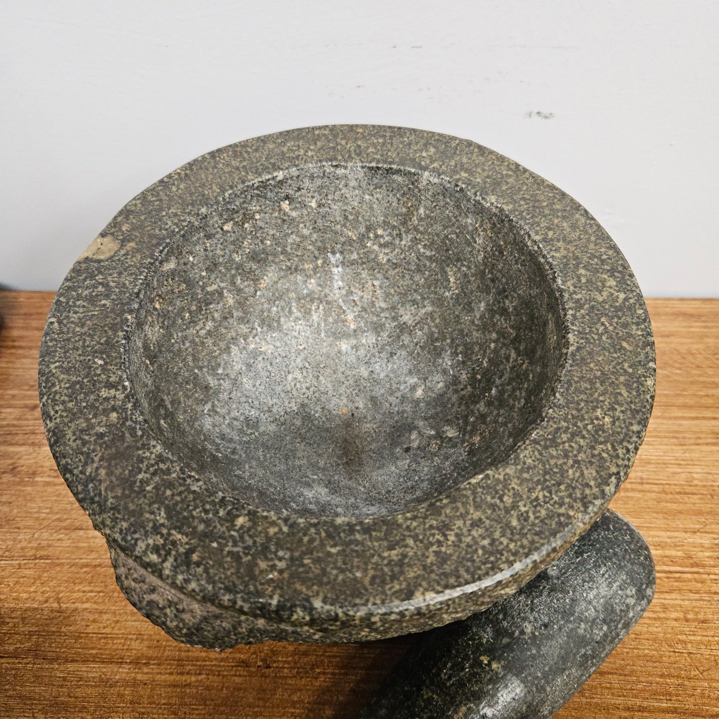 Vintage Granite Mortar & Pestle