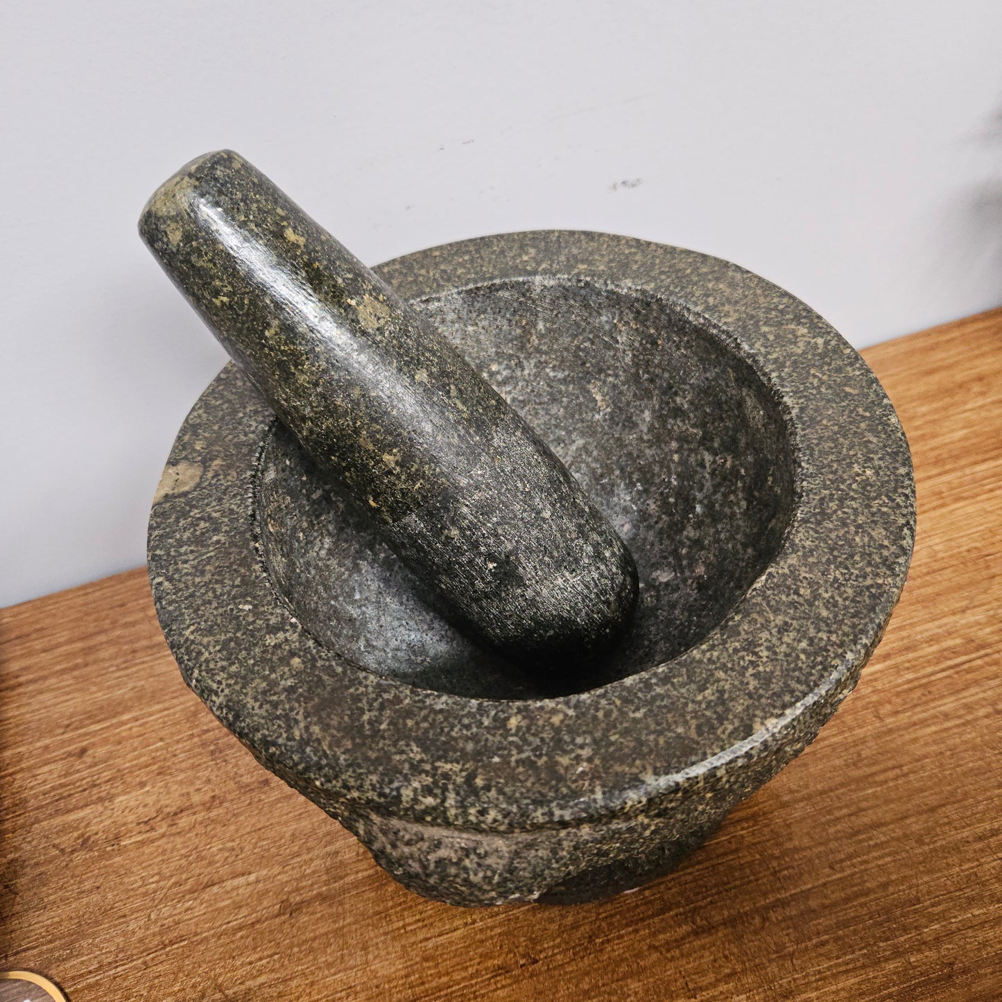 Vintage Granite Mortar & Pestle